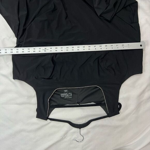 Alex Evenings Black‎ Diamond Rhinestone Trim Dress Sz 24W Women’s Formal Guest - Picture 3 of 10